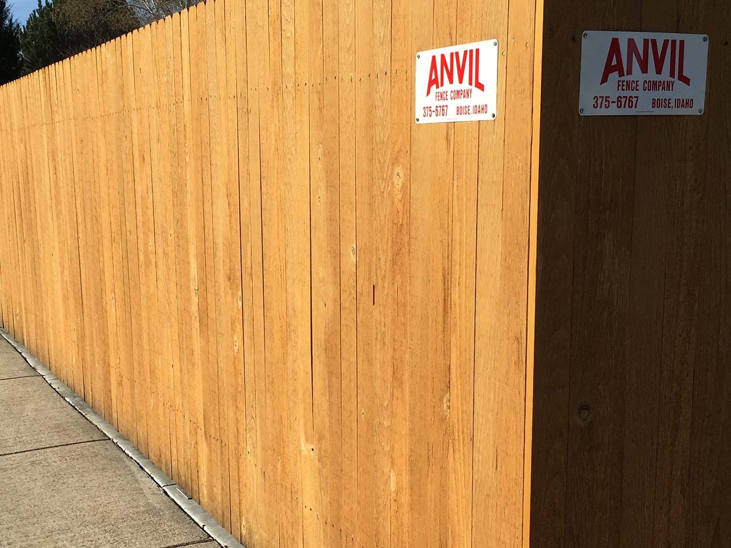 Photo of a wood fence in Boise, Idaho