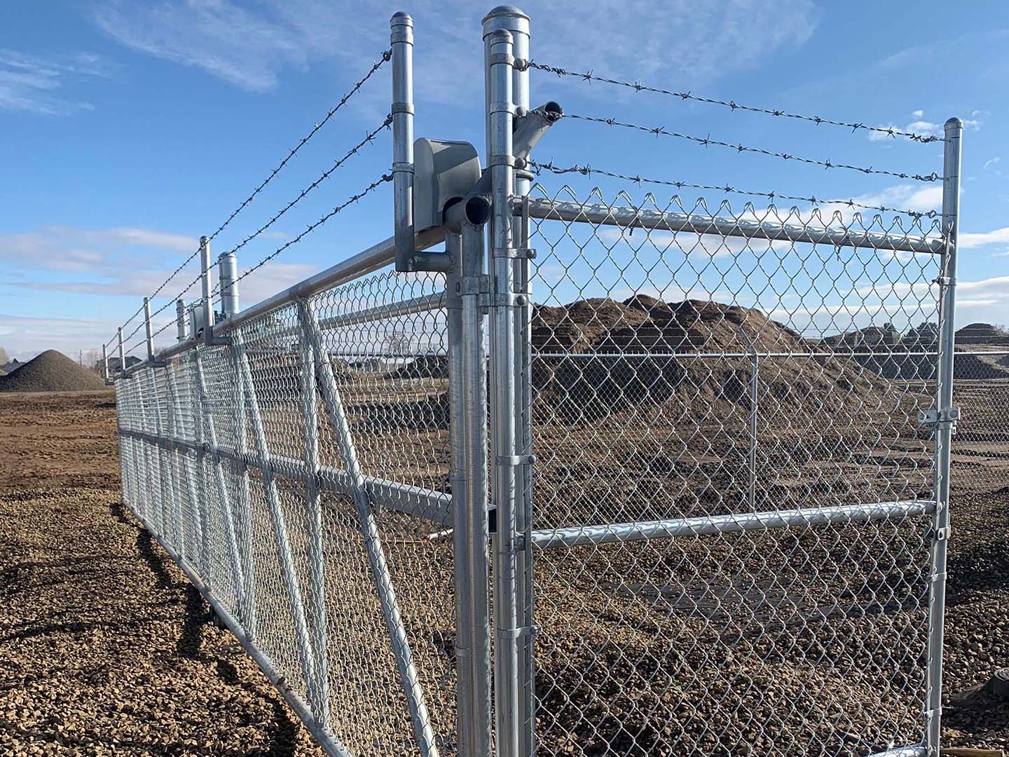 Photo of a Idaho chain link fence