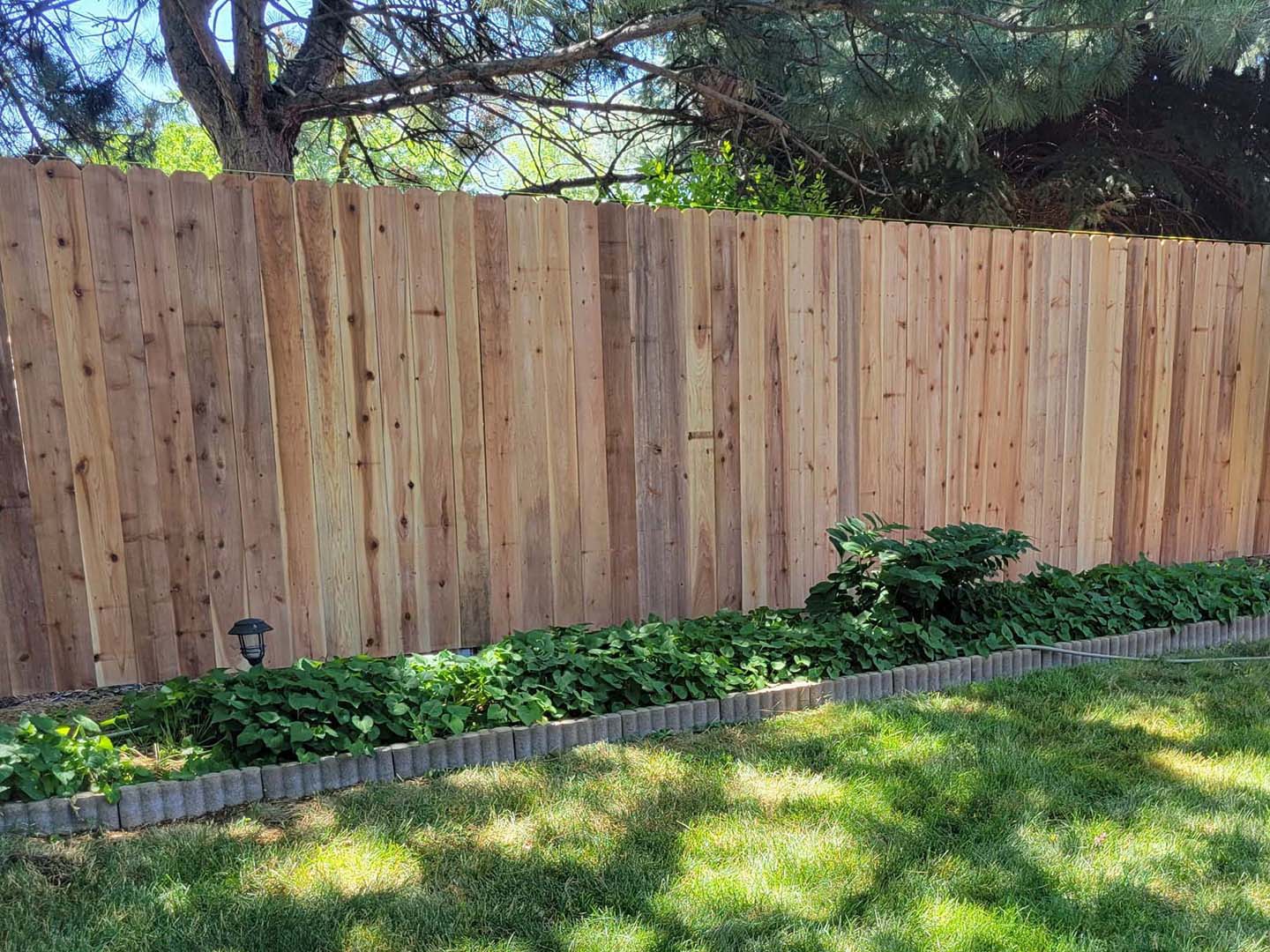 Photo of an Idaho wood fence