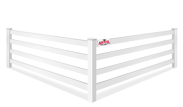 Boise Idaho 4 rail vinyl farm fence