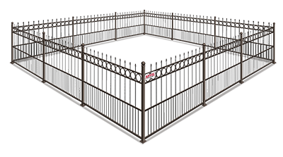 example of a Aluminum privacy fence in Boise Idaho