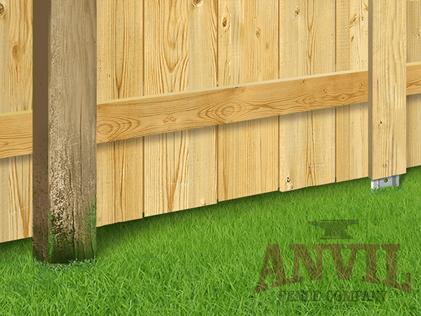 How to keep a wood fence post from rotting