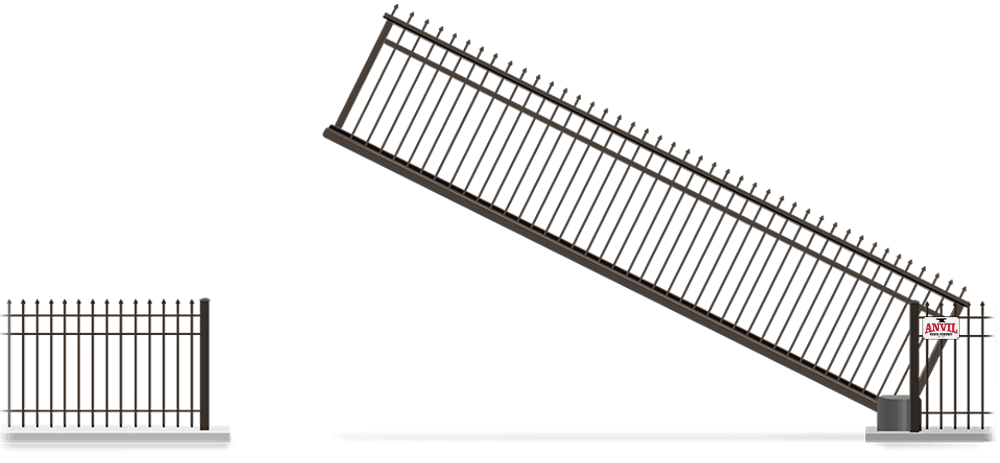commercial vertical pivot gate installation for the Boise Idaho area.