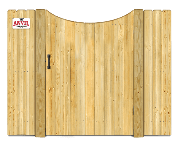 Concave top style gate  - Wood Gate