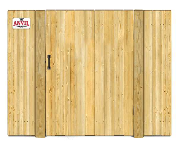 Straight top style gate - Wood Gate