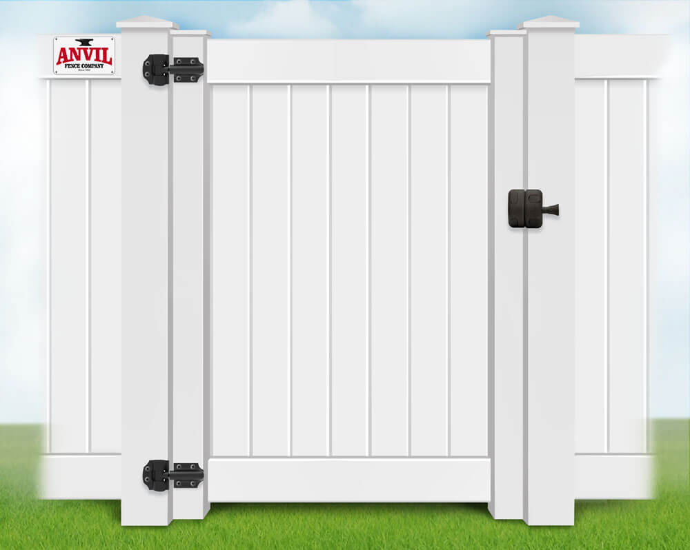 example of a wood fence gate in Boise Idaho