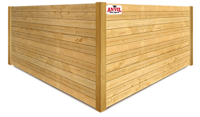 Star ID horizontal style wood fence